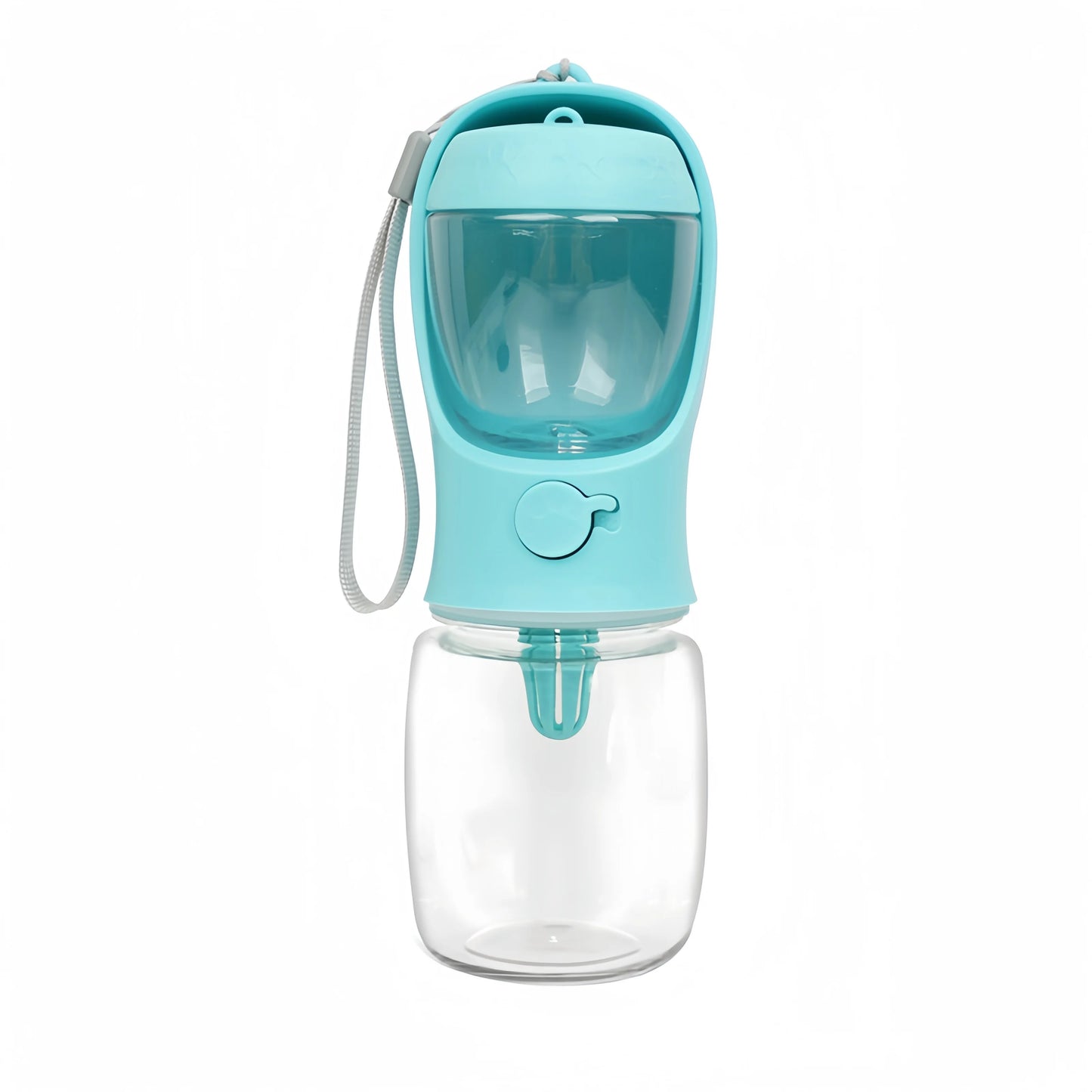 Portable Pet Water Bottle with Food Storage Container for Dogs and Cats - Ideal for Outdoor Travel and Feeding