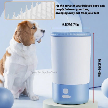 Electric Pet Paw Cleaner - Automatic Portable Foot Washing Machine for Dogs, Low Noise and Waterproof Design