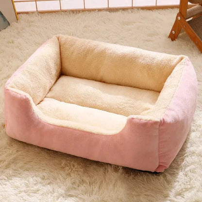 Premium Cat and Dog Bed with Cushions - Winter Accessories and Habitat Supplies