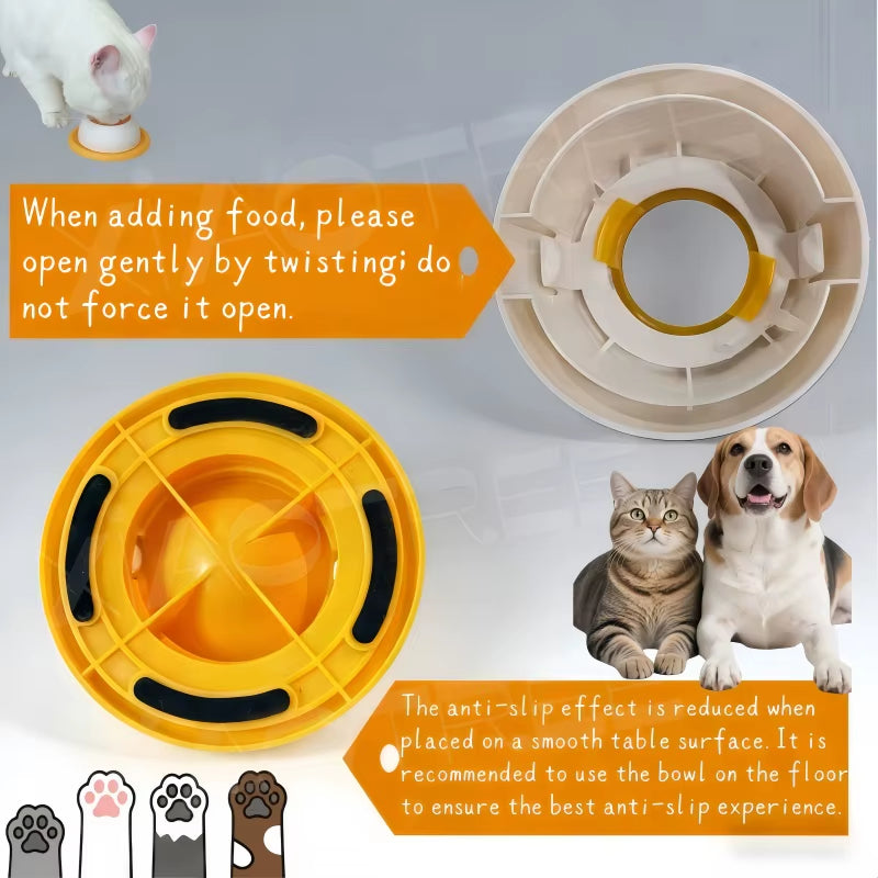 Pet Licking Bowl - Non-Slip Slow Feed Toy for Dogs and Cats, Promotes Healthy Licking Behavior