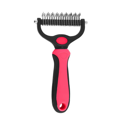 Professional Pet Deshedding Brush and Grooming Tool for Dogs and Cats - Fur Remover and Knot Cutter