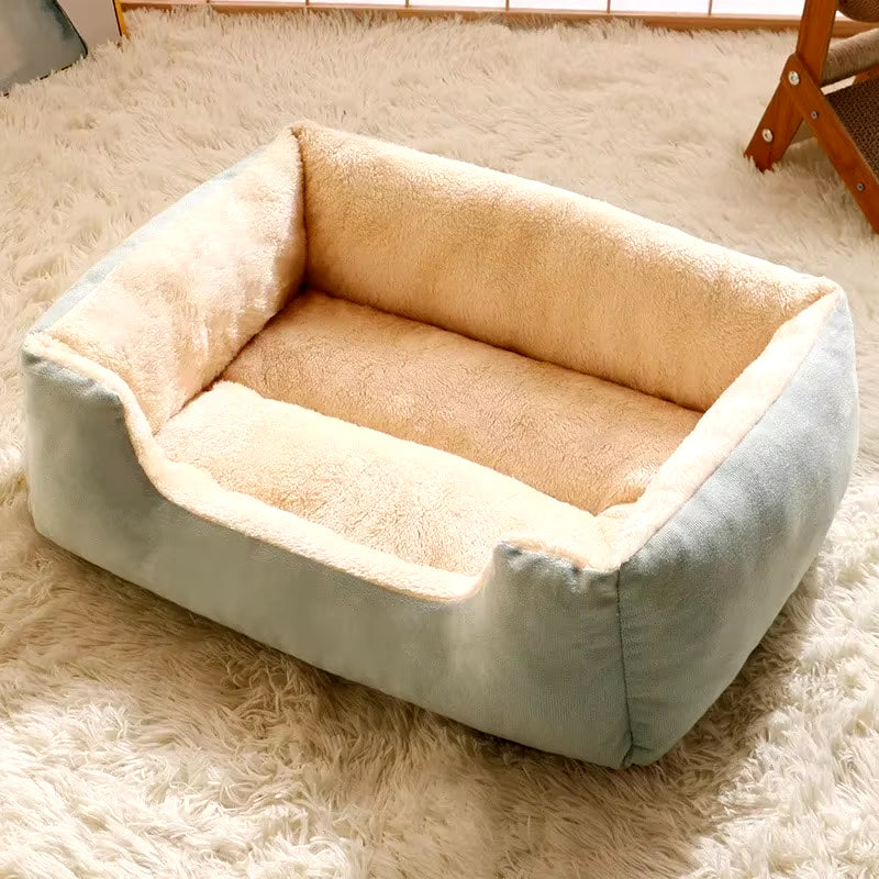 Premium Cat and Dog Bed with Cushions - Winter Accessories and Habitat Supplies