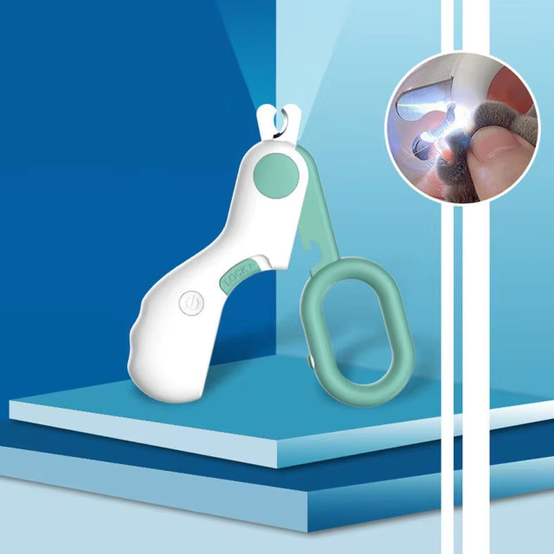 LED Light Professional Pet Nail Clipper for Cats and Small Dogs - Grooming Scissors and Accessories