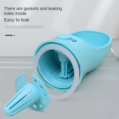 Portable Pet Water Bottle with Food Storage Container for Dogs and Cats - Ideal for Outdoor Travel and Feeding