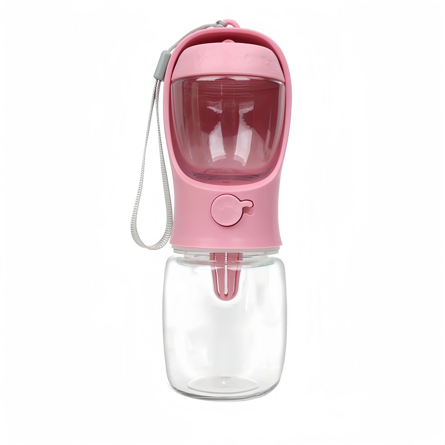 Portable Pet Water Bottle with Food Storage Container for Dogs and Cats - Ideal for Outdoor Travel and Feeding