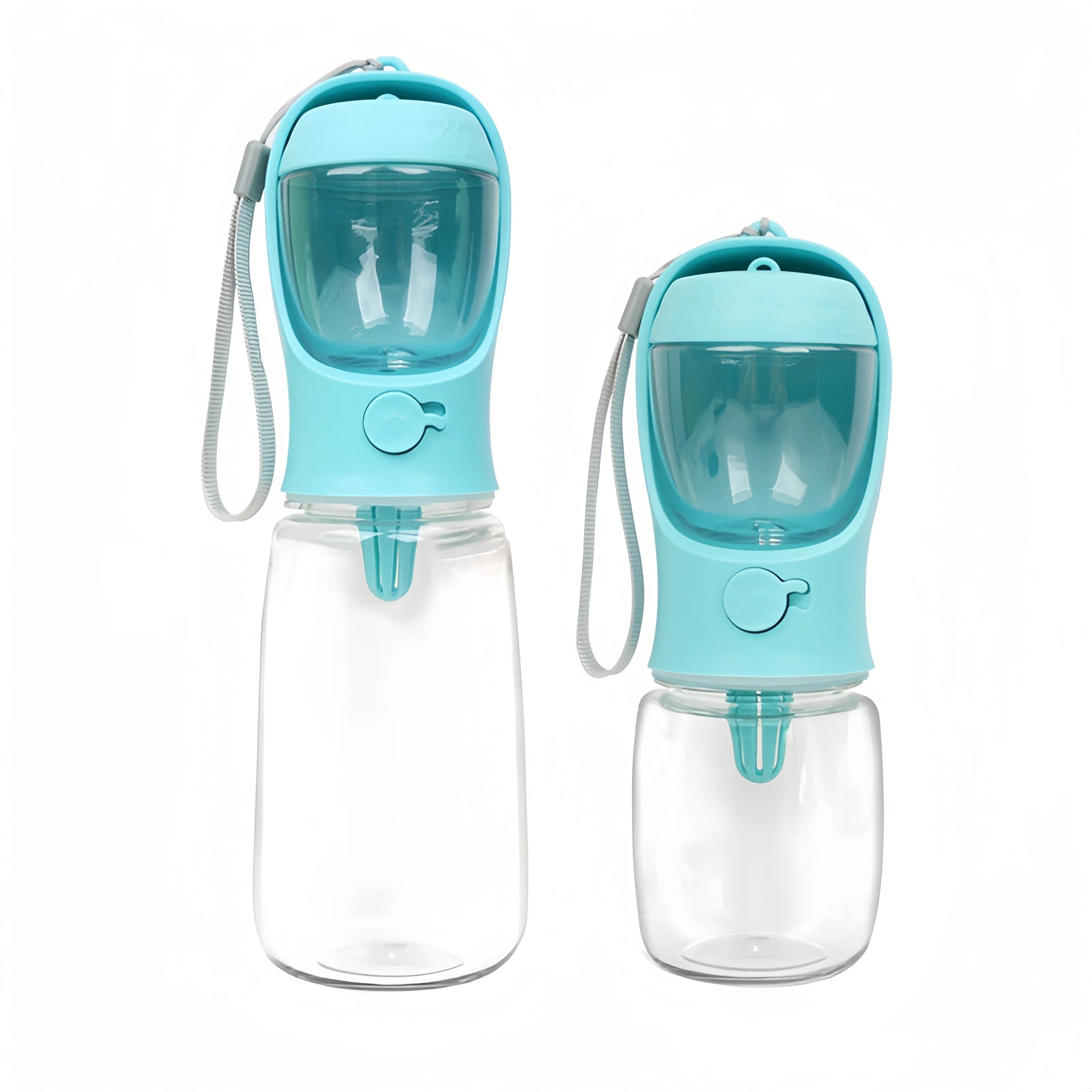 Portable Pet Water Bottle with Food Storage Container for Dogs and Cats - Ideal for Outdoor Travel and Feeding