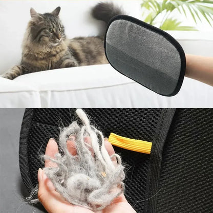 Professional Pet Grooming Gloves for Effective Hair Removal from Dogs and Cats - Versatile Multi-Surface Brush for Furniture, Carpets, and Clothing
