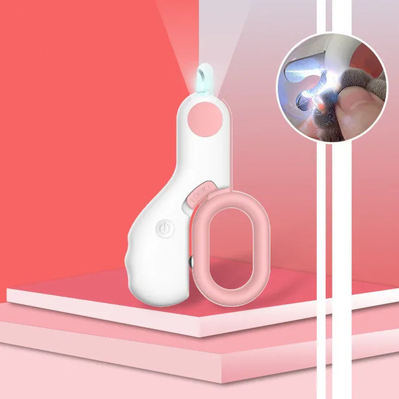 LED Light Professional Pet Nail Clipper for Cats and Small Dogs - Grooming Scissors and Accessories