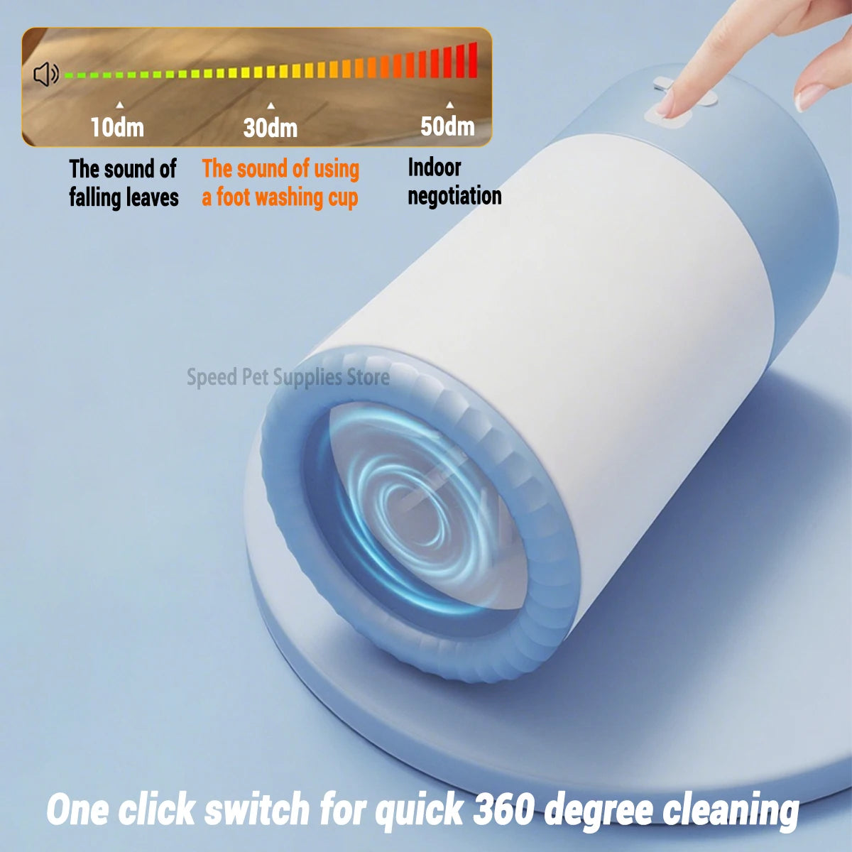 Electric Pet Paw Cleaner - Automatic Portable Foot Washing Machine for Dogs, Low Noise and Waterproof Design