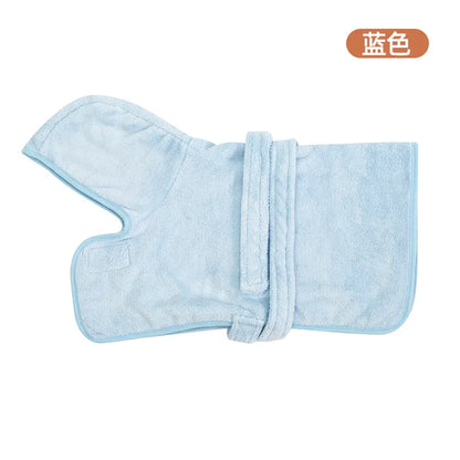 Quick-Drying Absorbent Bath Towel Robe for Small to Medium Dogs and Cats