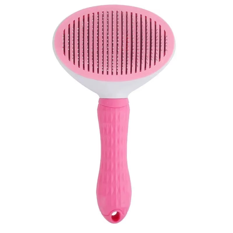 Self-Cleaning Pet Grooming Brush and Comb for Dogs and Cats - Dematting Tool and Hair Remover