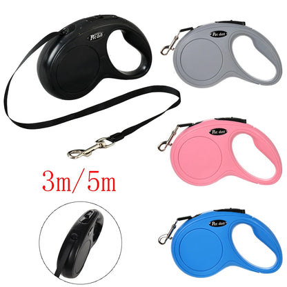 Automatic Retractable Dog Leash for Small to Medium Breeds - Ideal for Walking Cats and Puppies