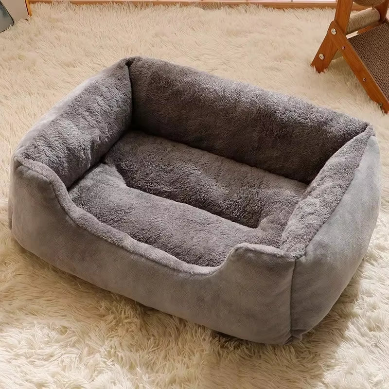 Premium Cat and Dog Bed with Cushions - Winter Accessories and Habitat Supplies